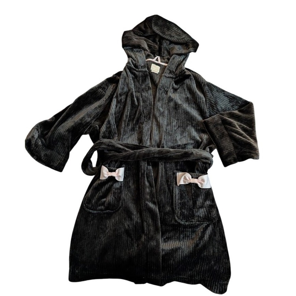 Kate Spade New‎ York Women's Dream A Little Dream Plush Robe Size M Bow Hooded